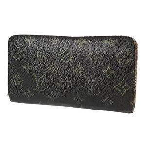 AUTHENTICITY GUARANTEED LOUIS VUITTON Porte Monnaie Zip Long Bifold Wallet